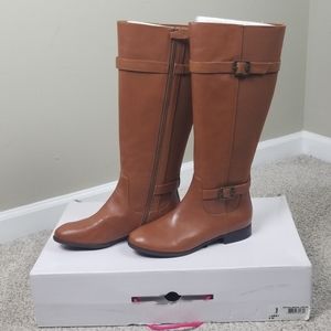 Tan Camal Brown Leather Boots